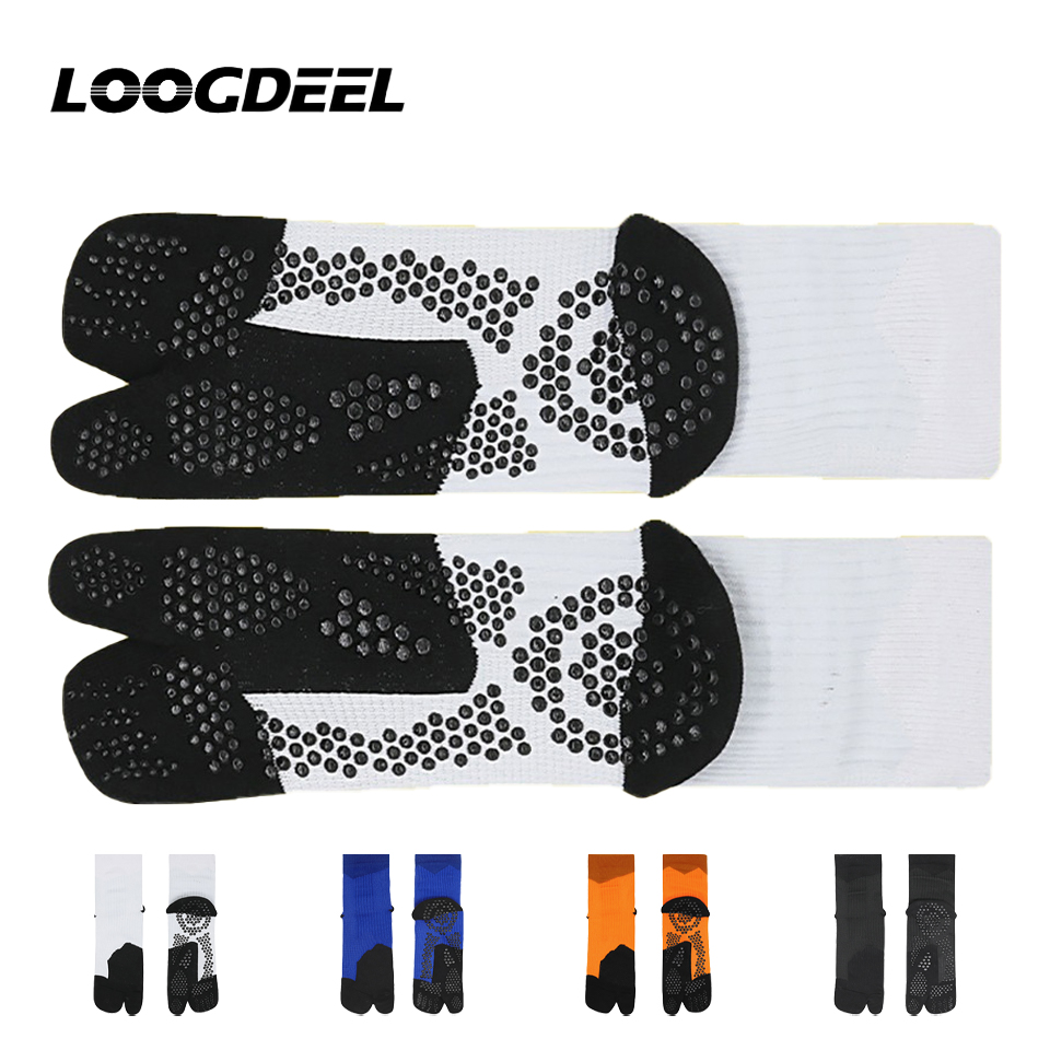 Toe Sock Split - LOOGDEEL Two-toe Non-slip Silicone Dots Professional