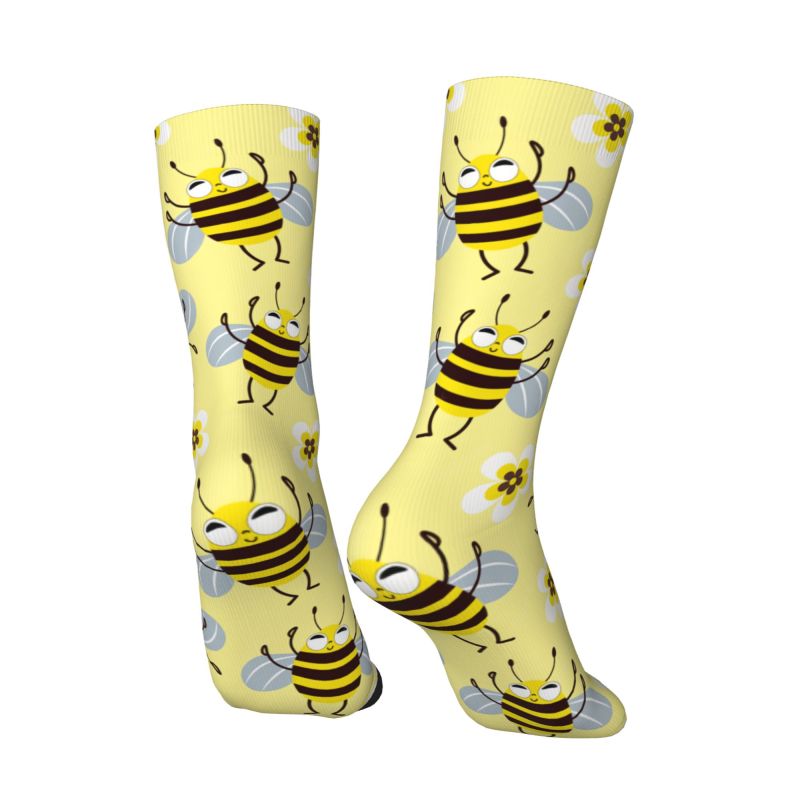 Custom Cool Mens Funny Bees Fl - Dress Sock Men 评论和价格
