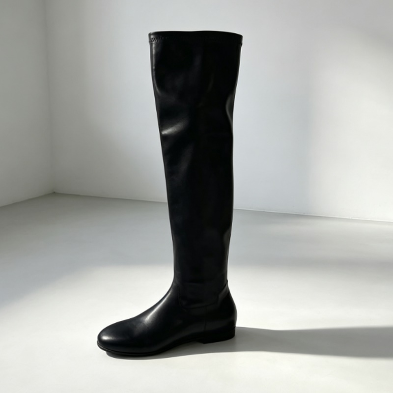 Brown Soft Stretch Faux Leathe - Boot Sock Slouchy 评论和价格