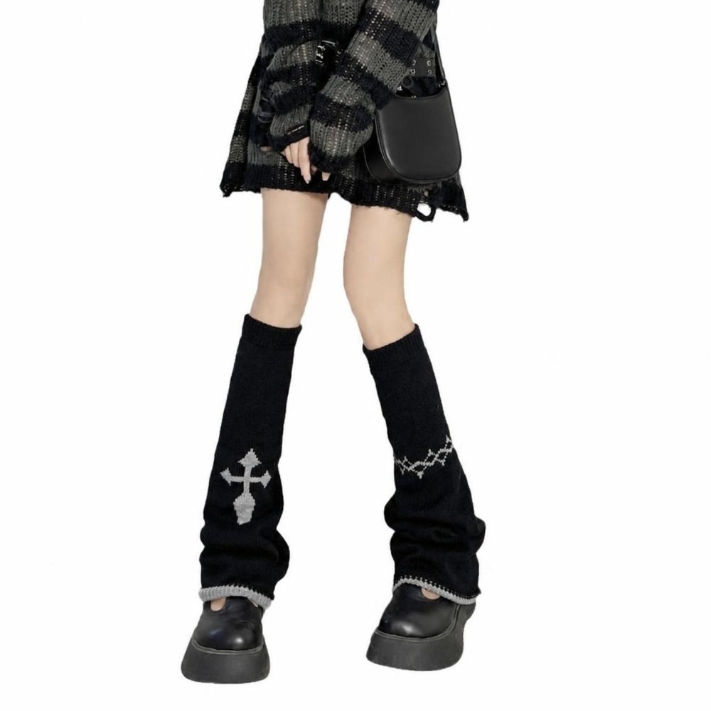 Alt Style Asymmetric Knit Leg  - Boot Sock Slouchy 评论和价格