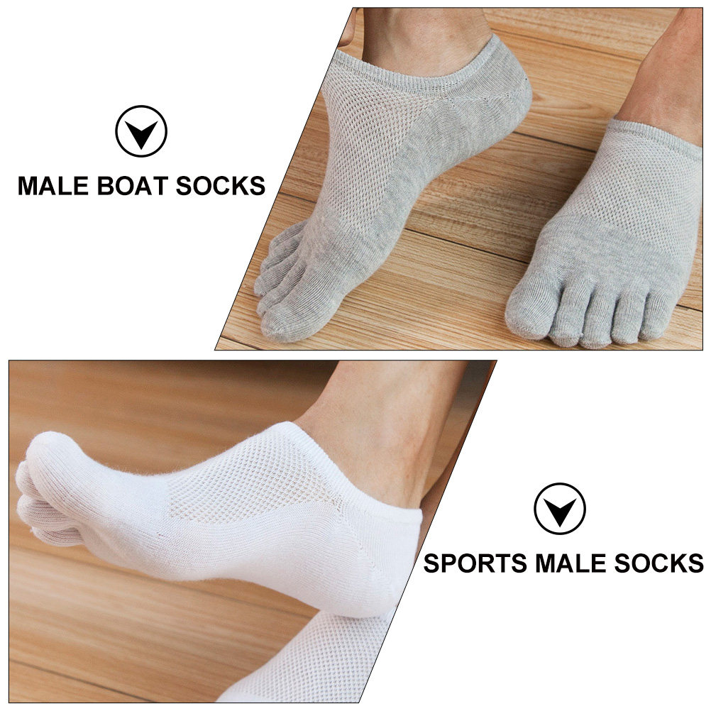 5Pairs Male Low Cut Summer Bre - Invisibility Sock Loafer 评论和价格