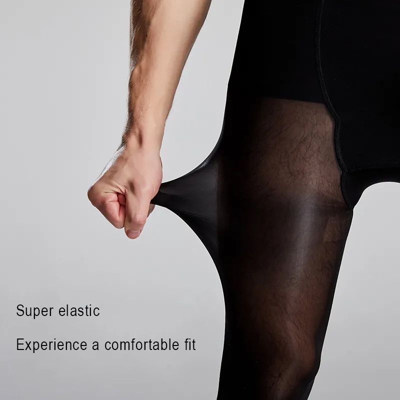 Plus Size Men Sexy Sheer Black - Tights Pantyhose Sheer 评论和价格
