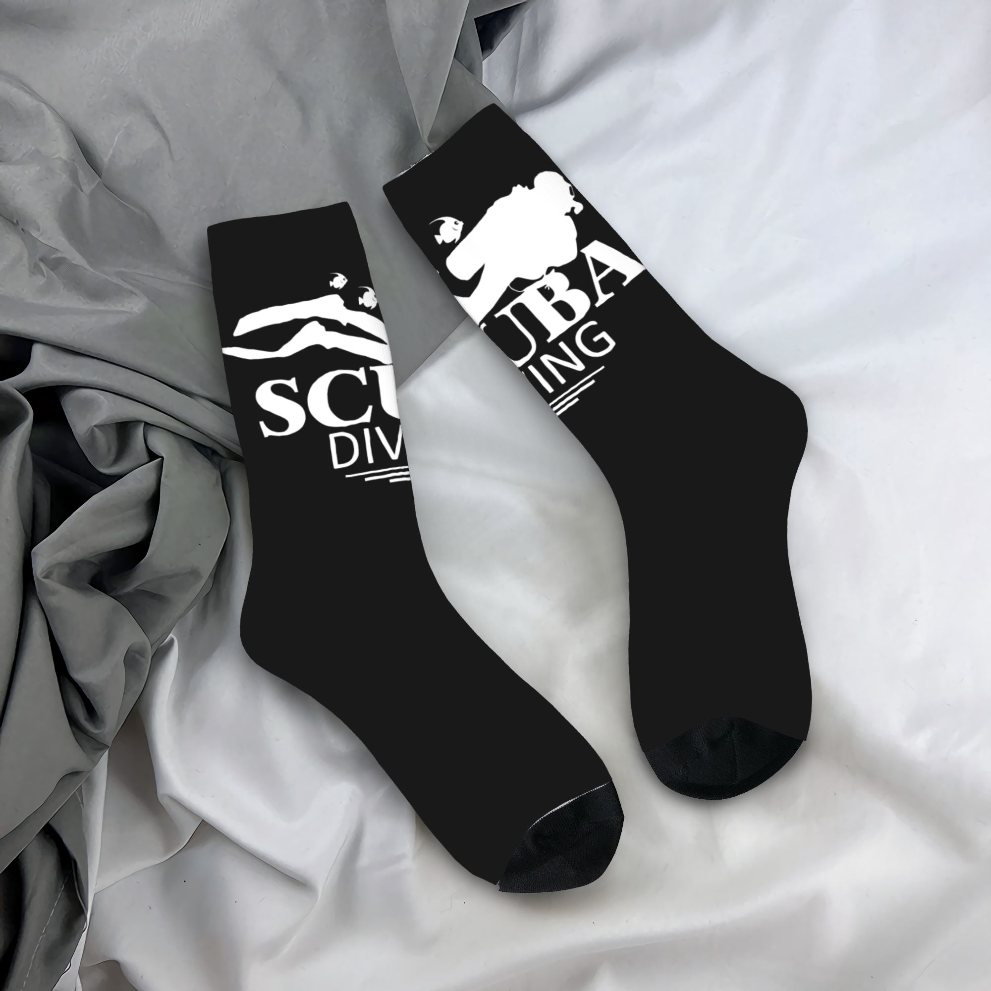 Custom Funny Scuba Diving Men  - Dress Sock Men 评论和价格