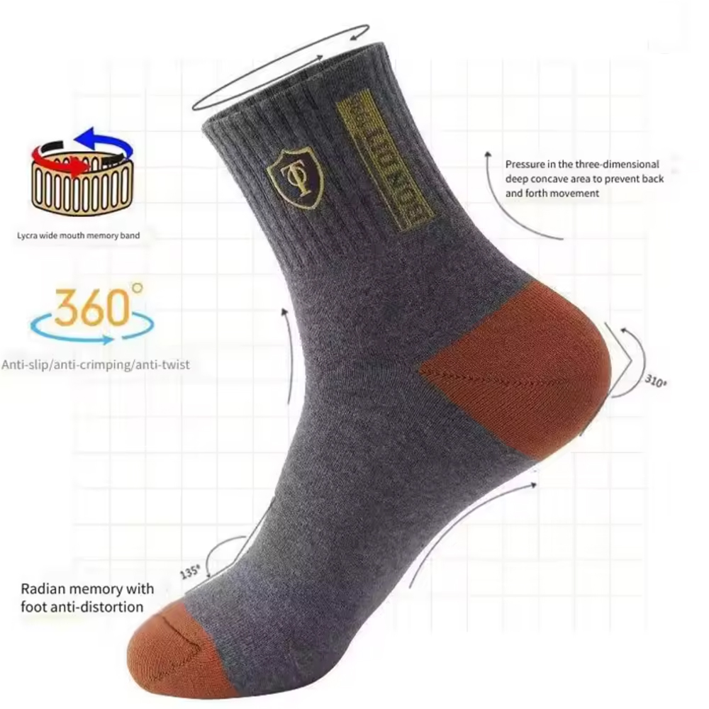 Men's5/10-Pack Premium Thermal - Cotton Crew Sock Pack 评论和价格
