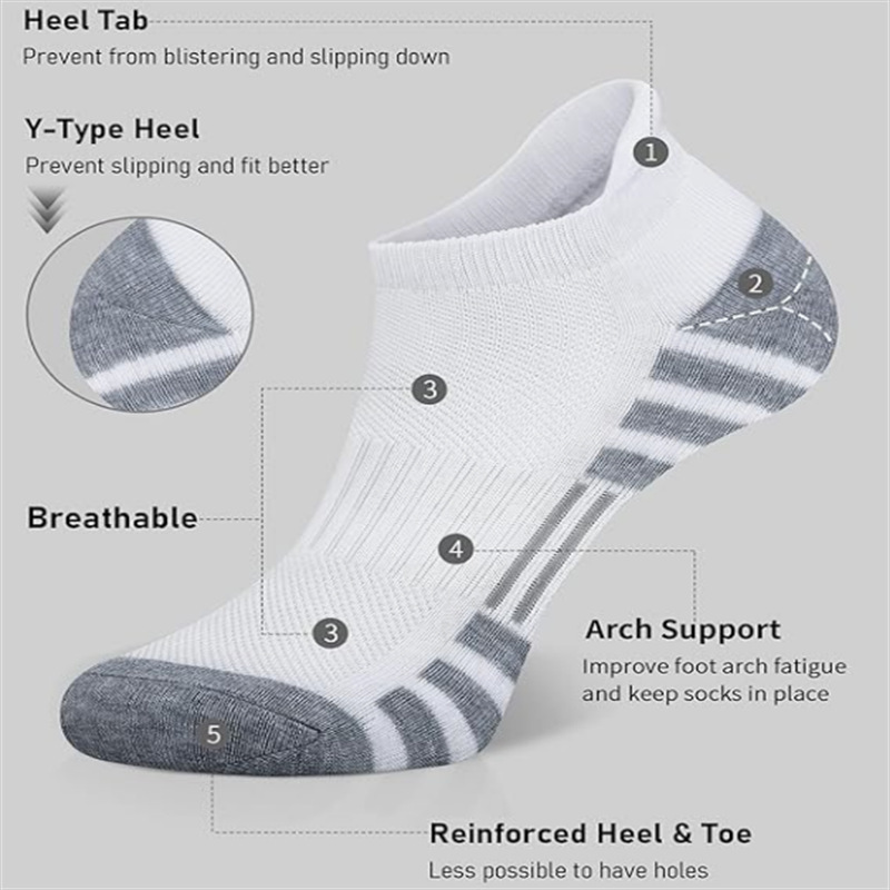 Unisex Low Cut Sports Tab Ankl - Athletic Sock Cushion 评论和价格