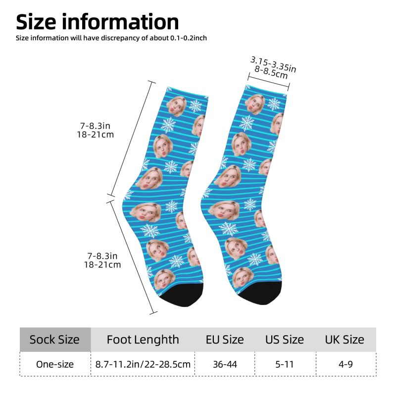 Christmas Face Photo Personali - Dress Sock Men 评论和价格