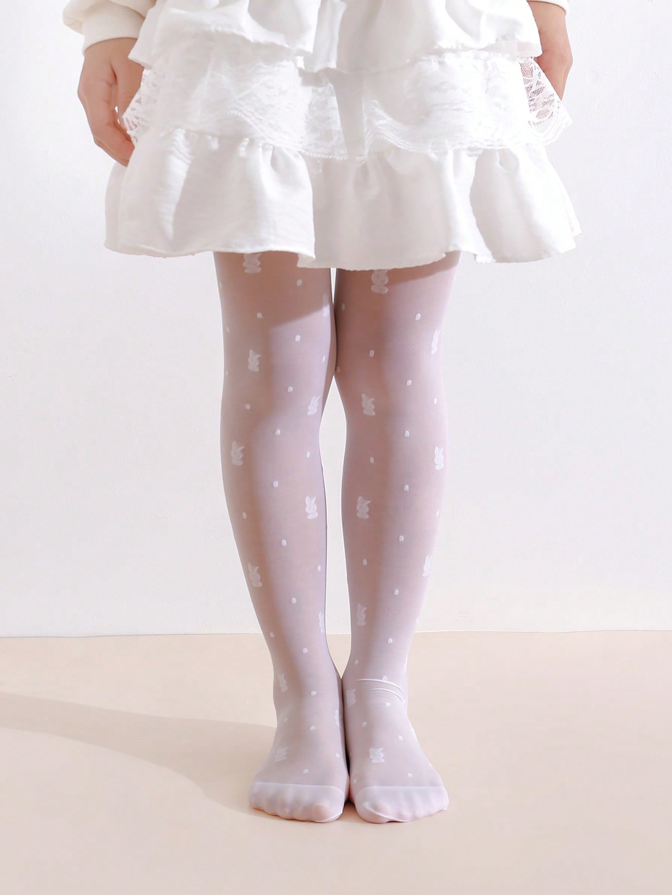2Pack Toddler Girl Rabbit Prin - Tights Pantyhose Sheer 评论和价格