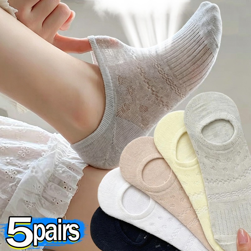 Lace Openwork Ballet Socks for - Invisibility Sock Loafer 评论和价格
