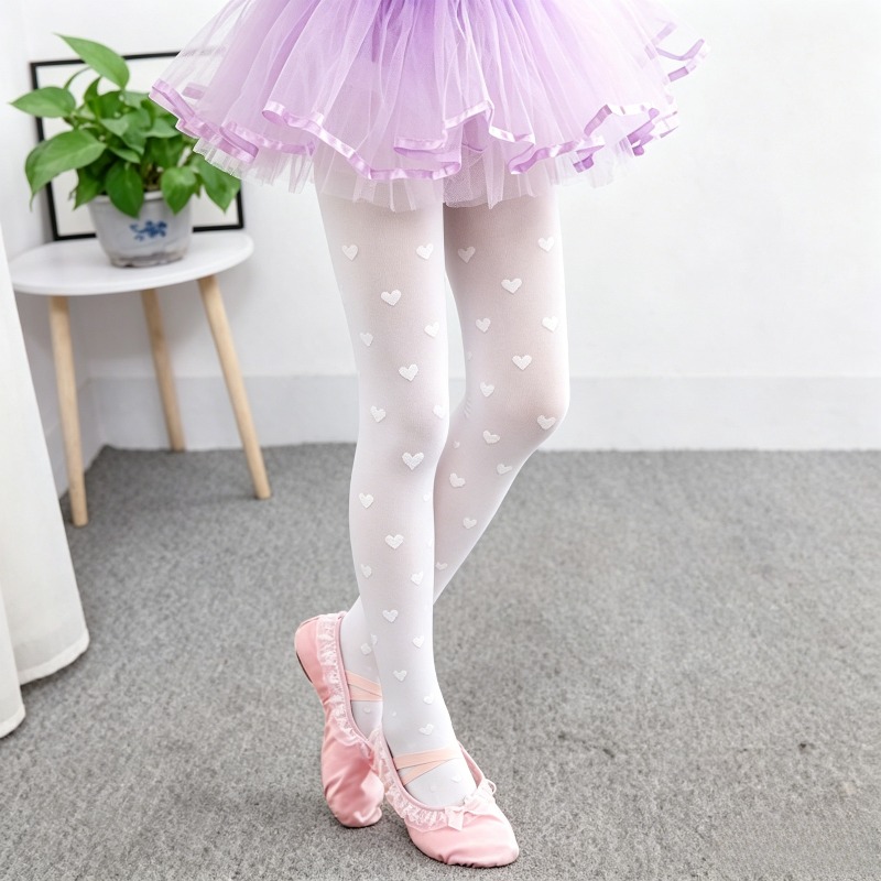 Ballet 10D Heart Bow Decor Sum - Tights Pantyhose Sheer 评论和价格