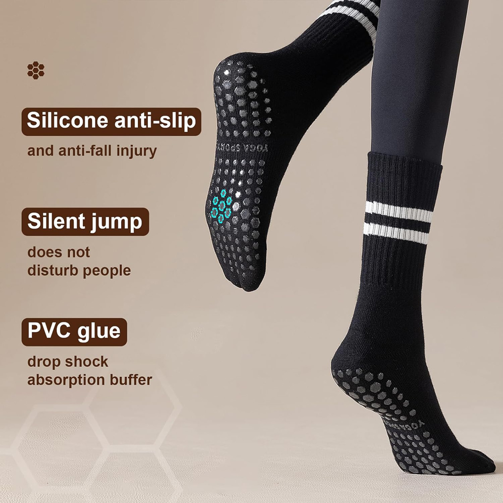 Yoga Pilates Socks with Grips  - Grip Sock Yoga 评论和价格