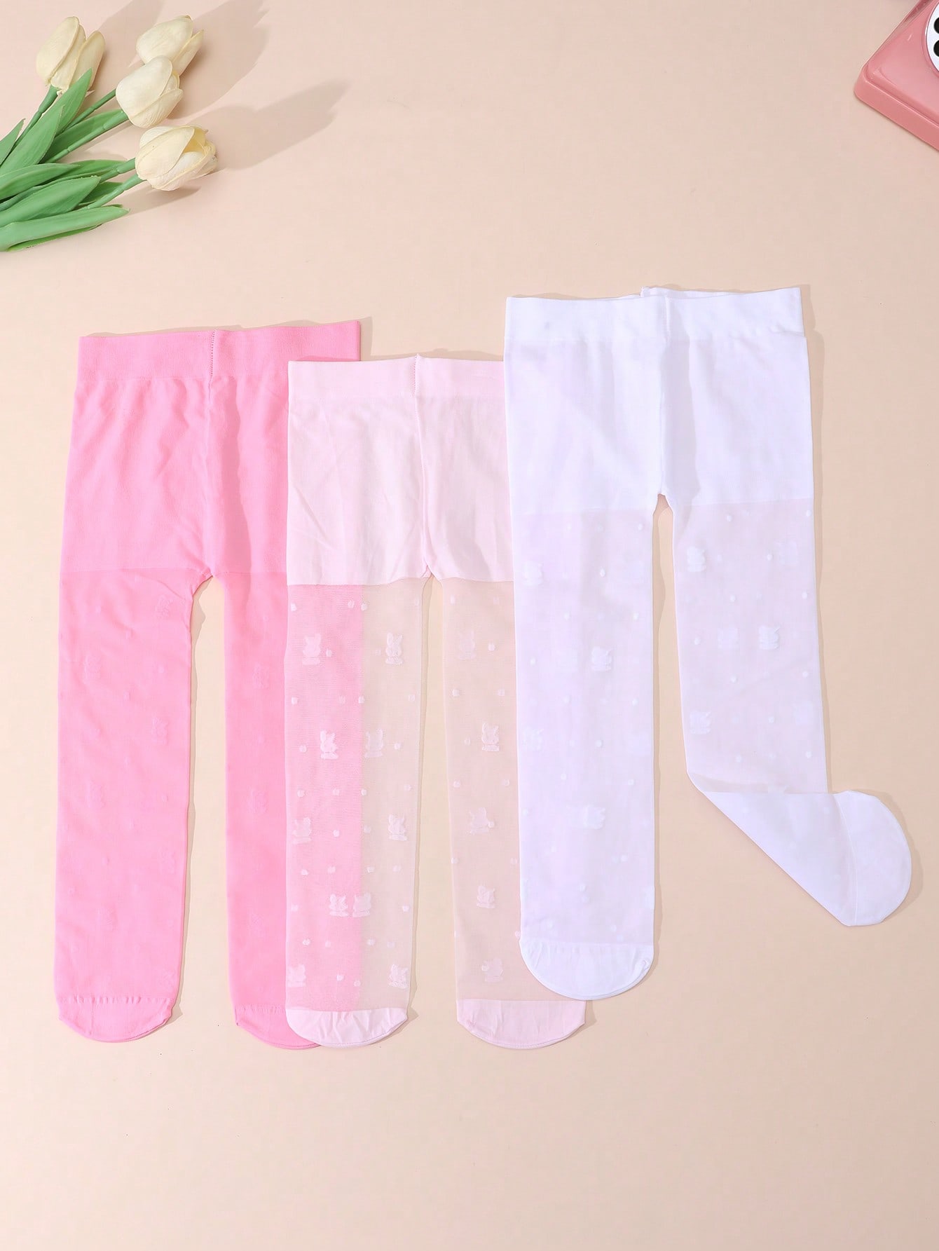 3Pack Toddler Girls Floral Pri - Tights Pantyhose Sheer 评论和价格