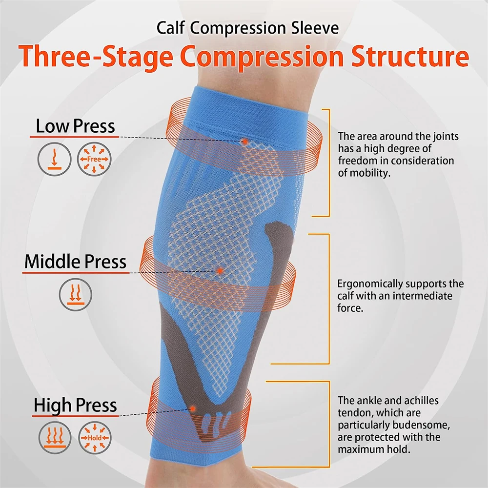 1Pair Calf Compression Sleeves - Compression Sleeve Calf 评论和价格