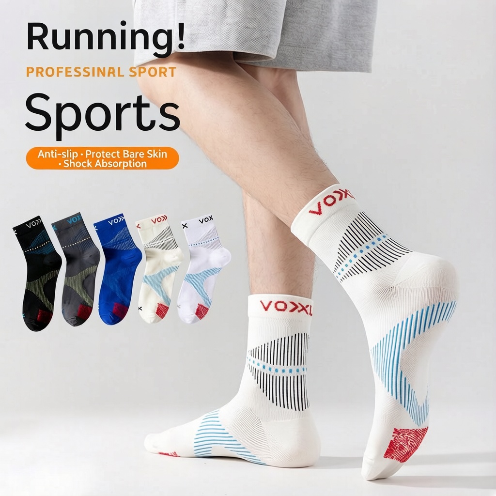 WRELS 1/2/3 Pairs Running Sock - Athletic Sock Cushion 评论和价格