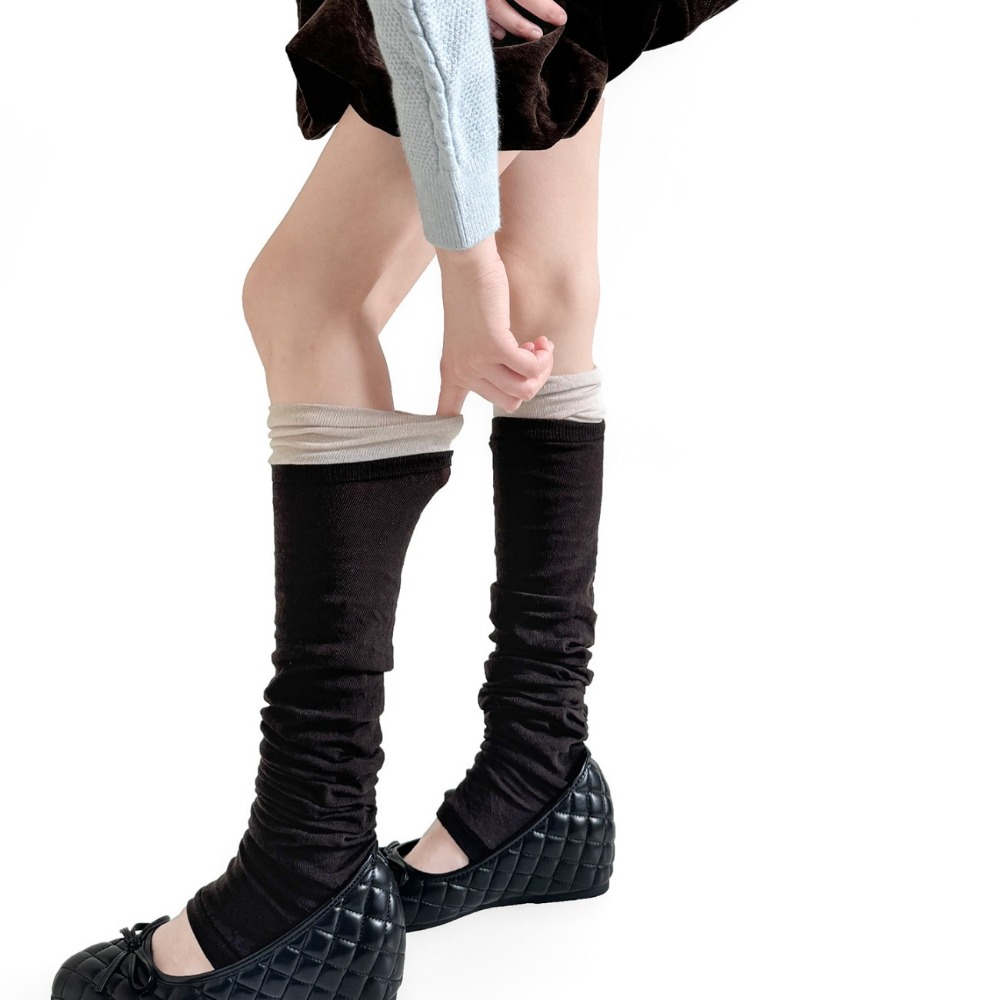 Cuffed Slouchy Stirrup Leg War - Boot Sock Slouchy 评论和价格