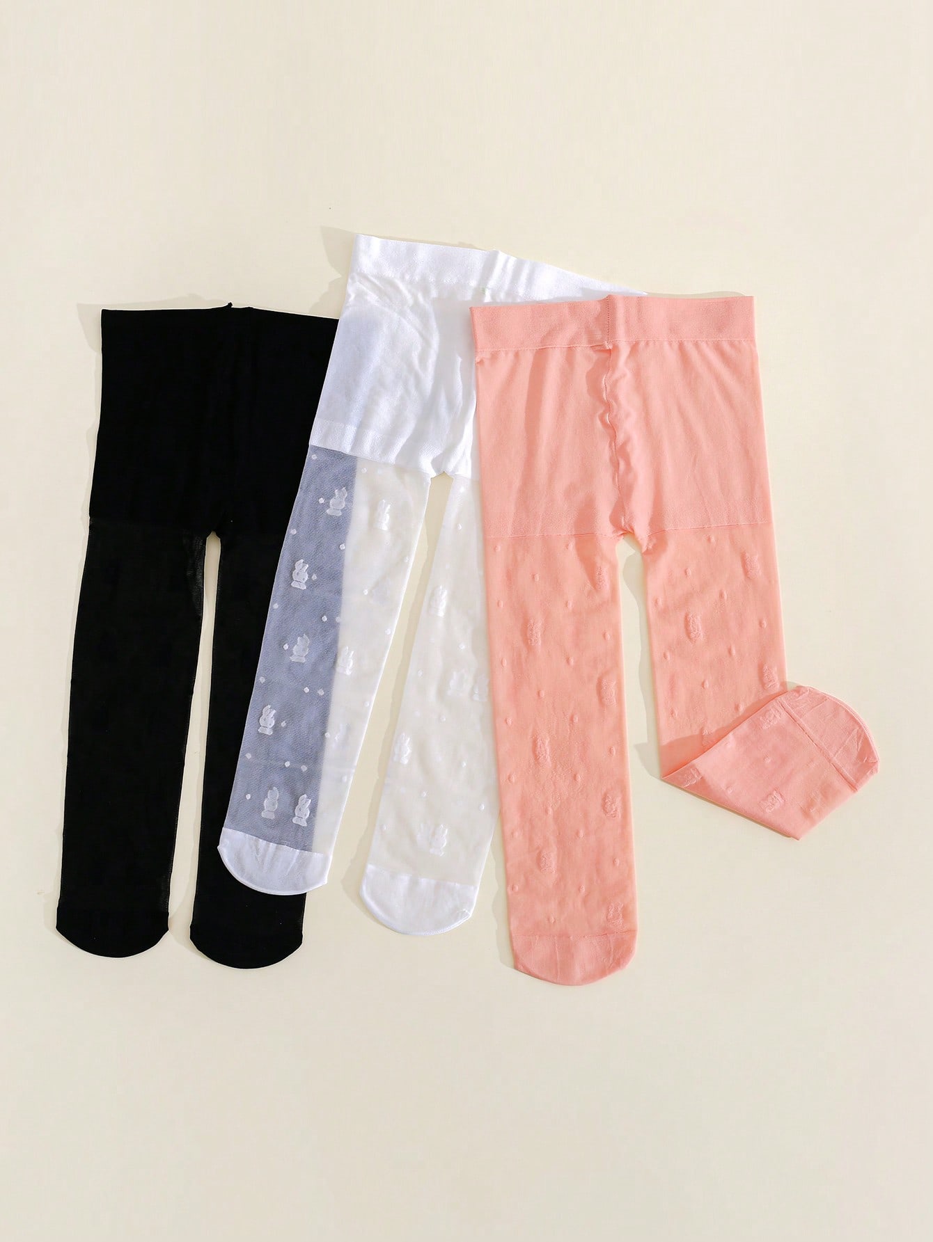 3Pack Toddler Girl Rabbit Prin - Tights Pantyhose Sheer 评论和价格