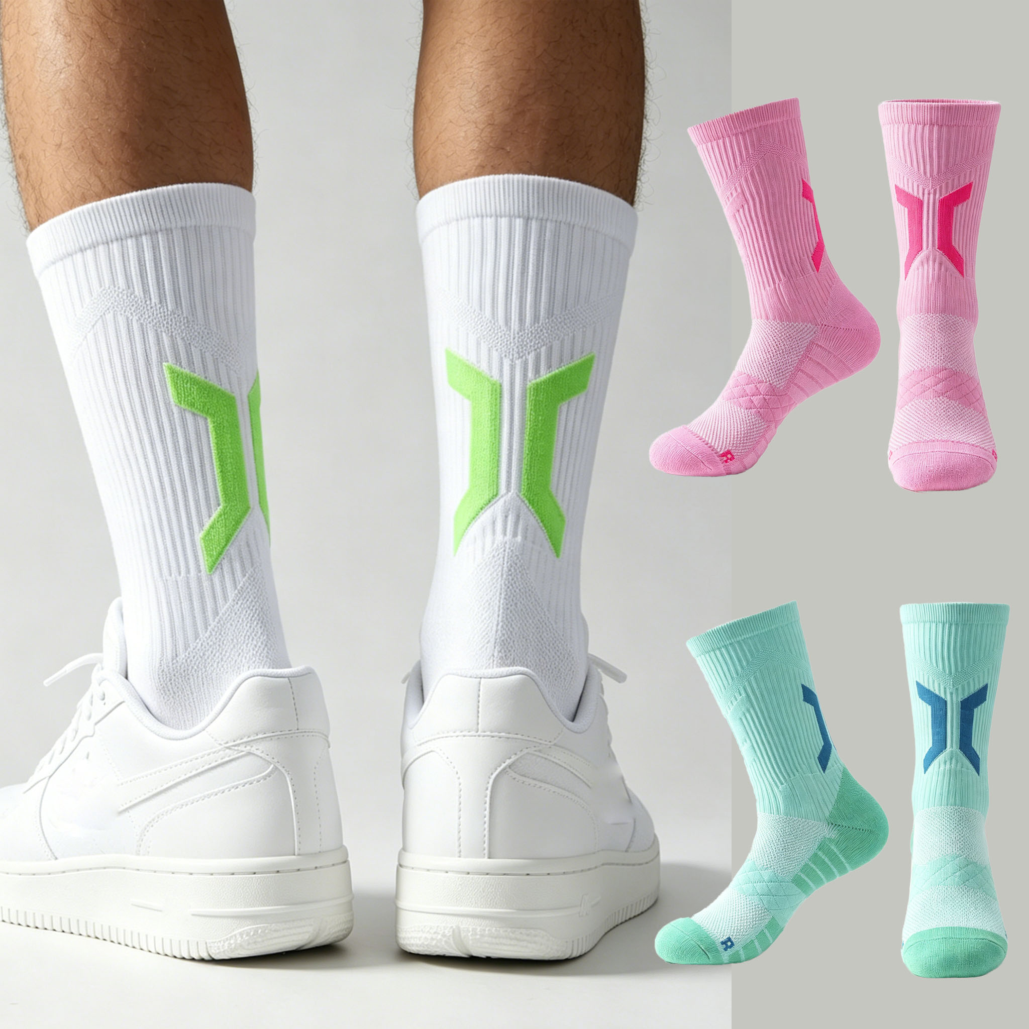 Men's Thick Cushioned Basketba - Athletic Sock Cushion 评论和价格