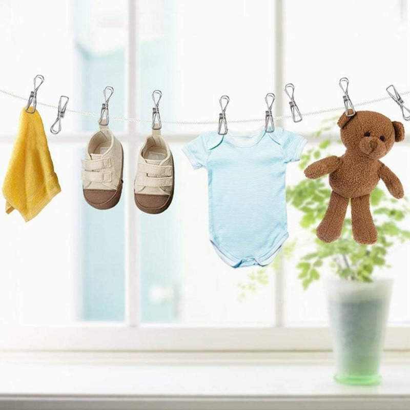 10/50PCS Stainless Steel Clips - Sock Organizer Tray 评论和价格