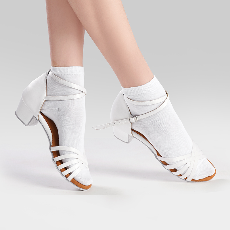 Girls Women Latin Socks White  - Grip Sock Yoga 评论和价格