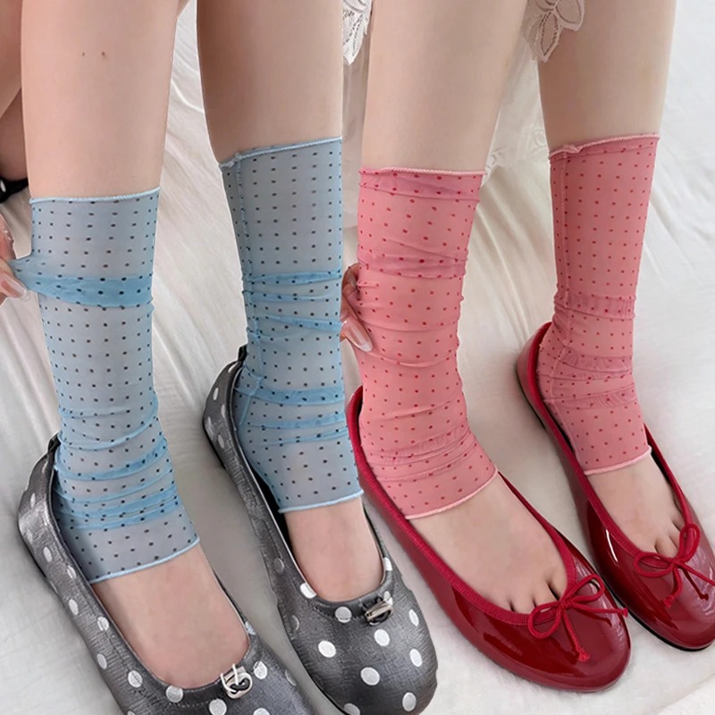 2026 Fashion Polka Dot Lace So - Silk Sock Bamboo 评论和价格