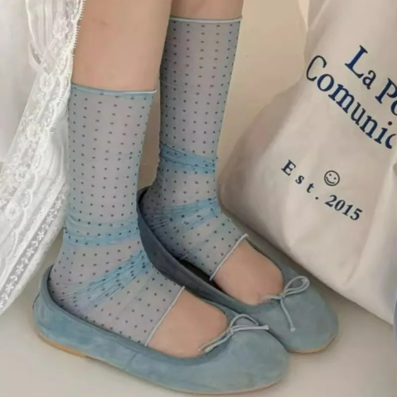 2026 Fashion Polka Dot Lace So - Silk Sock Bamboo 评论和价格